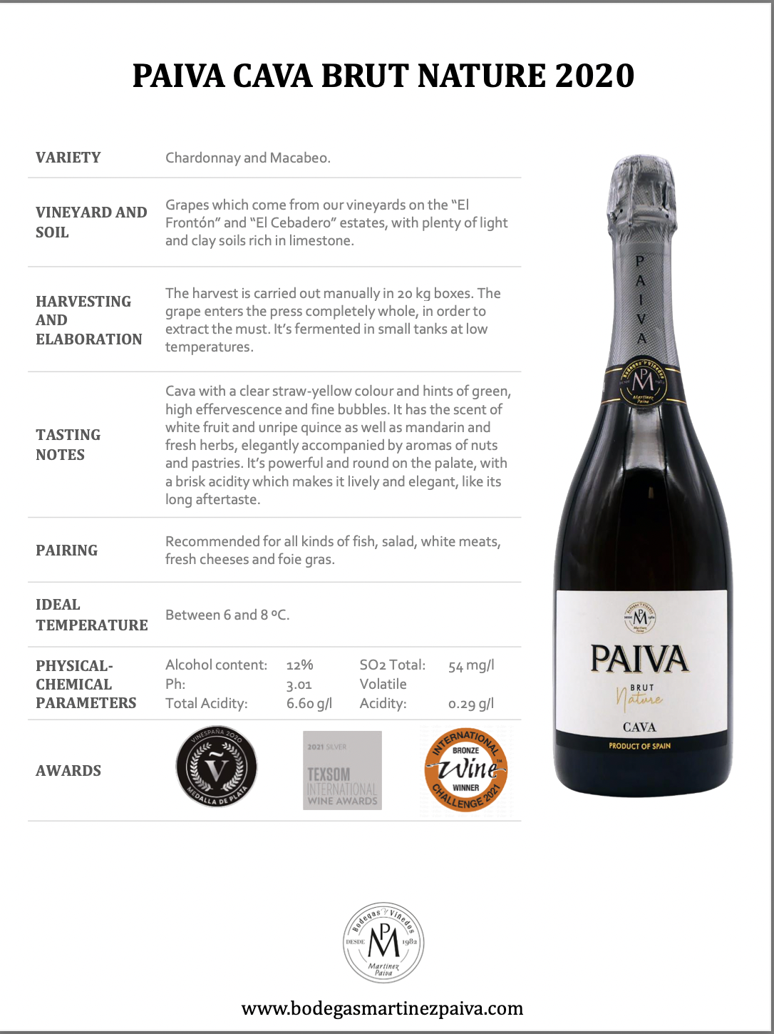 Paiva Cava Brut Nature