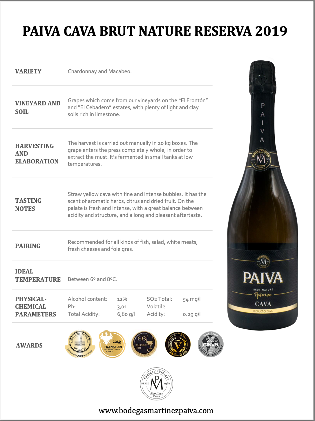 Paiva Cava Reserve Brut Nature